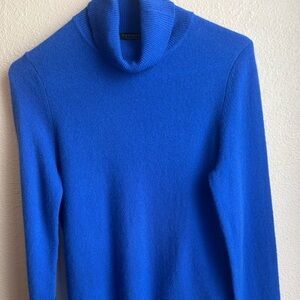 [Charter Club] Women's 100% Cashmere Turtleneck Sweater - Small Royal Blue
